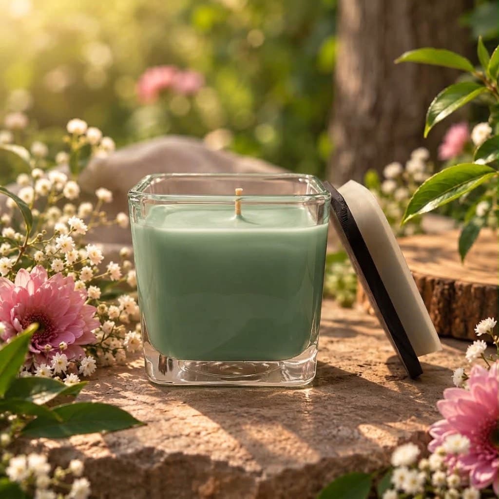 Peony & Linen hand-poured candle
